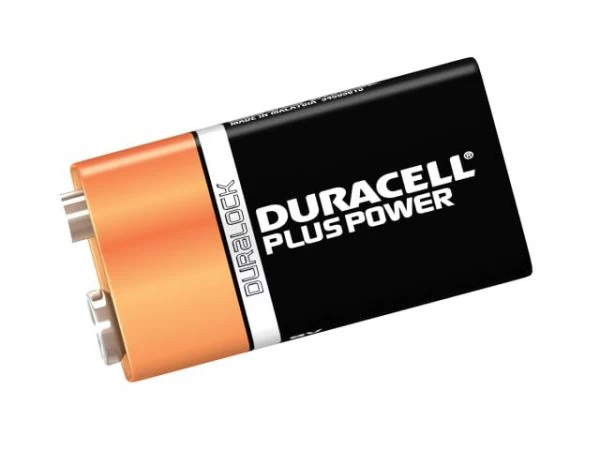 9V Duracell Plus Batteries 9V (Pack Of 2)