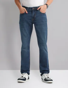 AD by Arvind Mid Rise Stone Wash Slim Fit Jeans