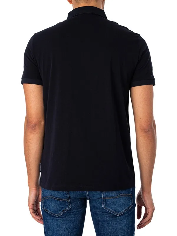 Armani Exchange Chest Logo Polo Shirt - Navy