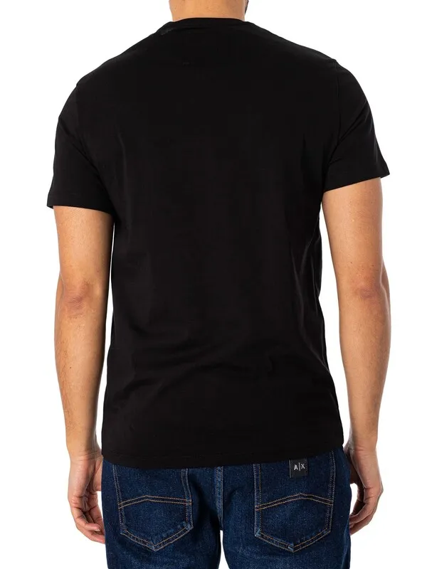 Armani Exchange Chest Logo T-Shirt - Black/White