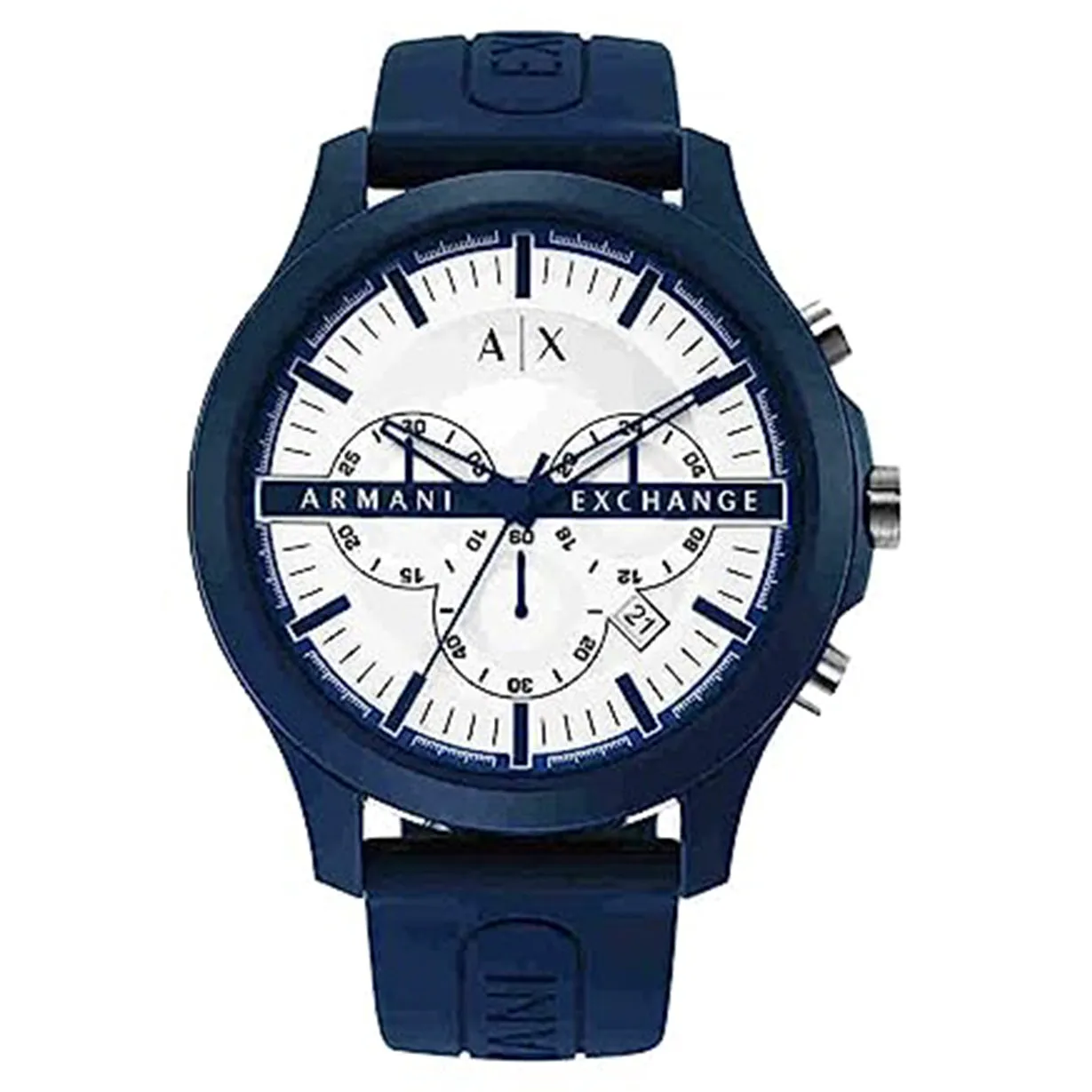 Armani Exchange Hampton  White Dial Men 46mm