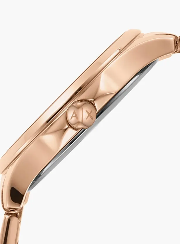 Armani Exchange Lady Hampton Rose Gold Dial Women 36mm
