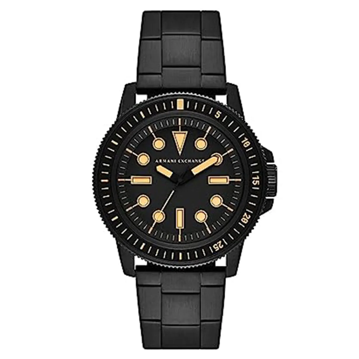 Armani Exchange Leonardo Black Dial Men 44mm