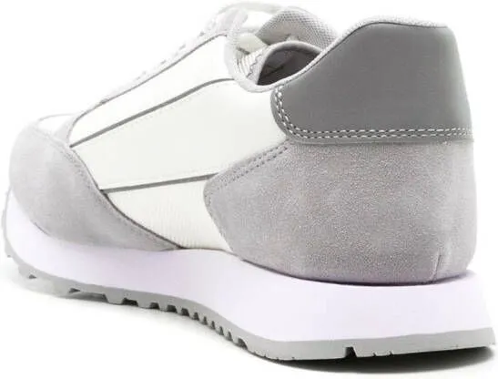 Armani Exchange logo-print panelled sneakers Grey