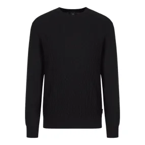 ARMANI EXCHANGE Organic Cotton Navy Jumper | Menswear Online