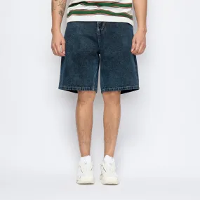 Butter Goods - Applique Denim Shorts (Acid Indigo)