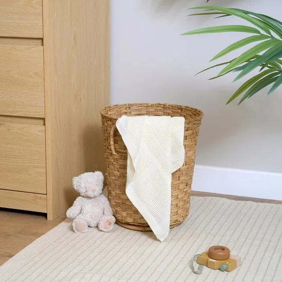 Clair de Lune Organic Cotton Cellular Pram Blanket