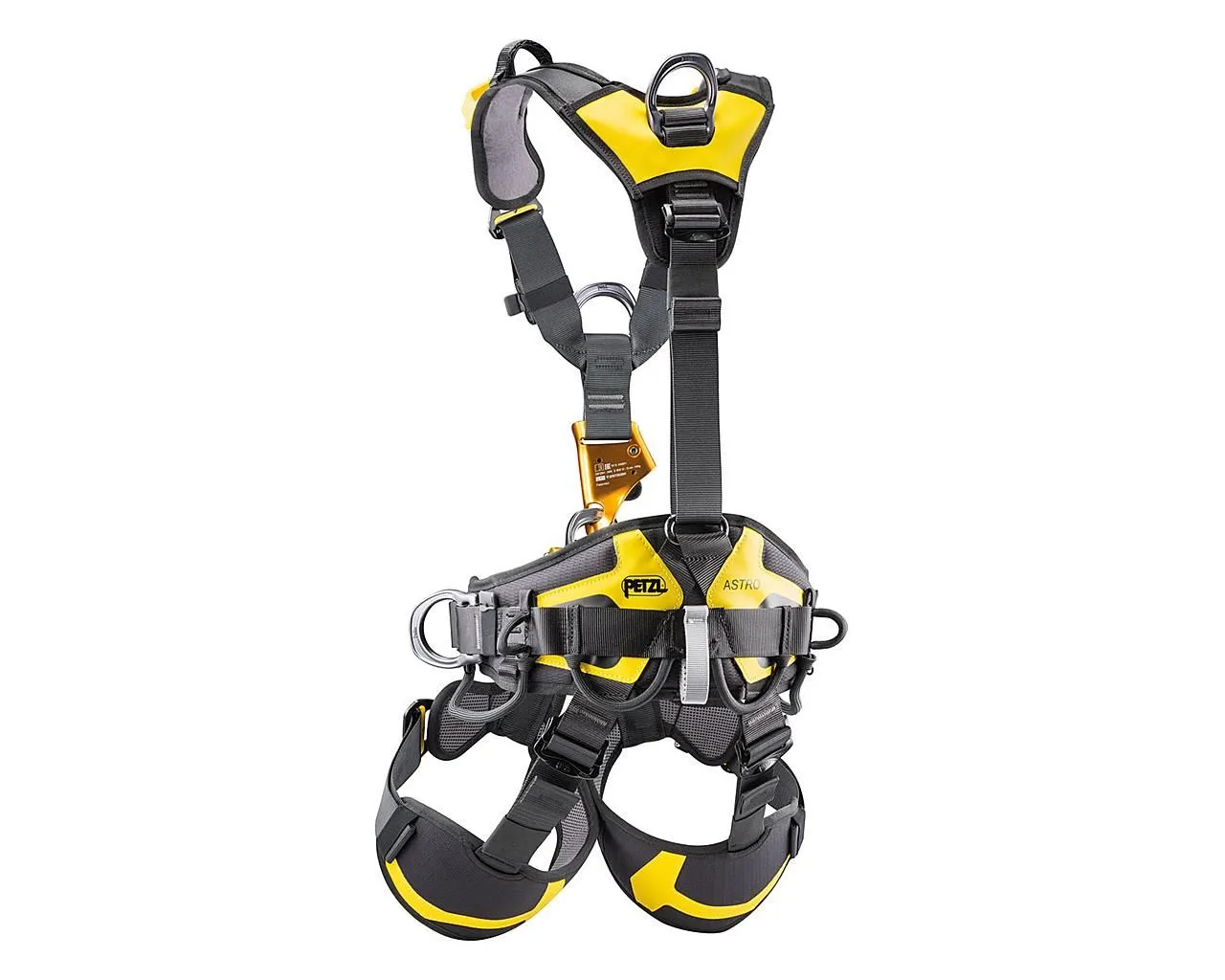 Fall Arrest Harness ASTRO® Bod Fast C083BA01 Size 1 Black/ Yellow