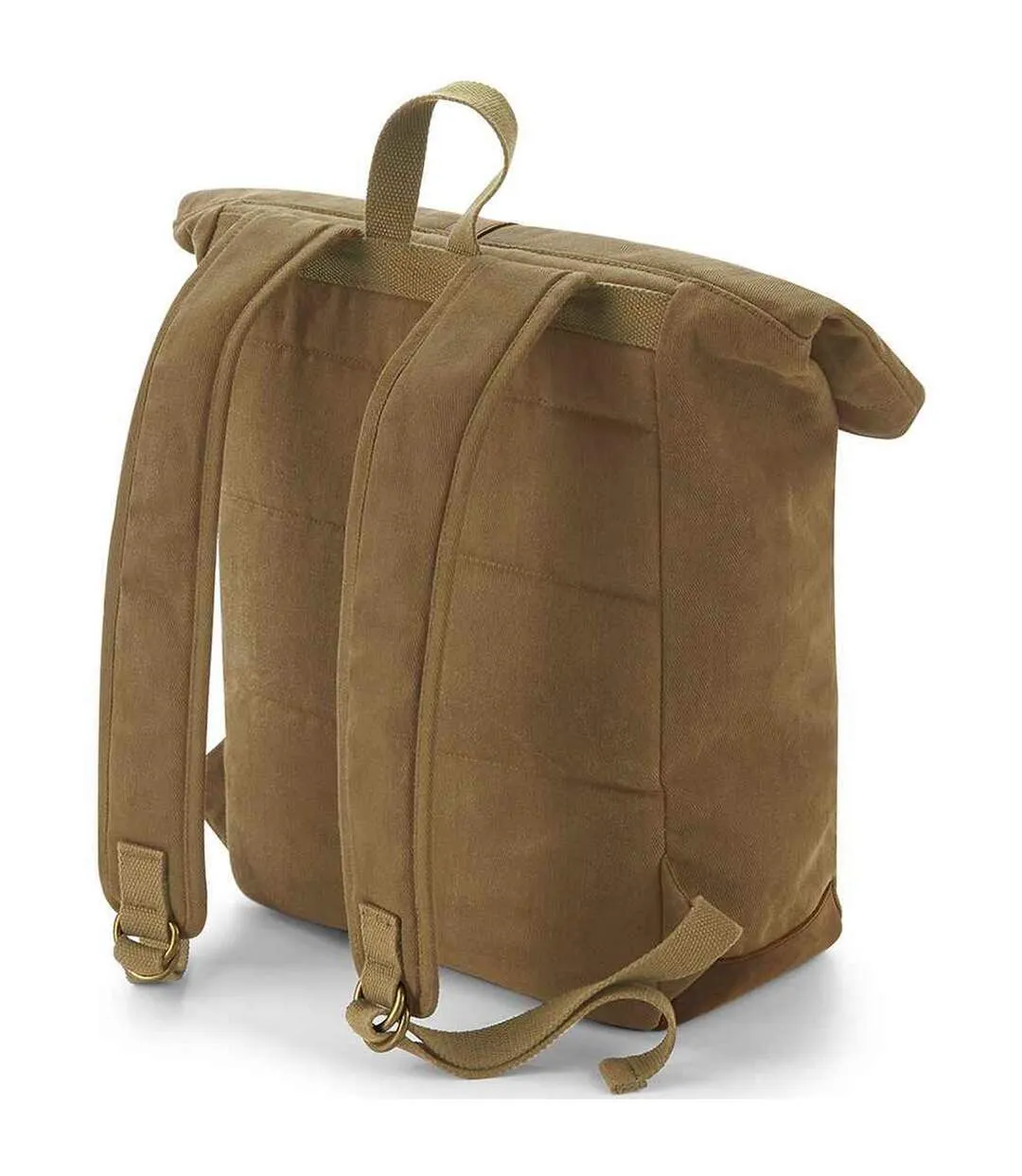 Heritage leather trim backpack one size desert sand Quadra