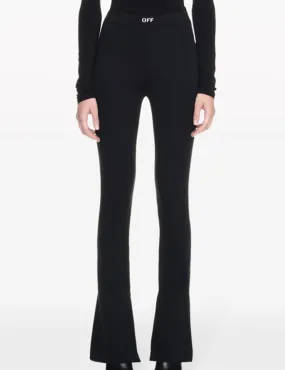 OFF WHITE SLEEK SPLIT LEGGINGS