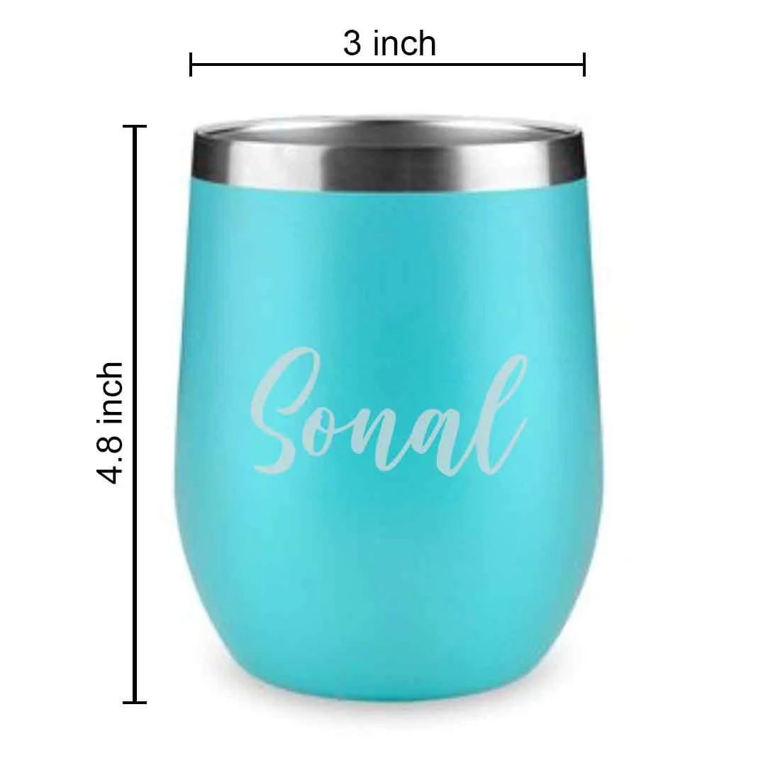 Personalised Coffee Travel Mug With Lid for Travelling Portable Cup for Car (350 ML) - Name