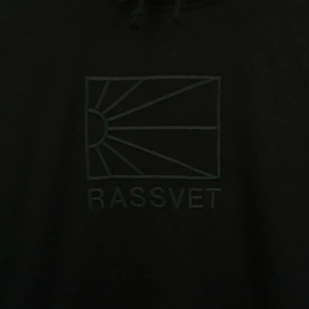 RASSVET Logo Knit Hoodie - Black