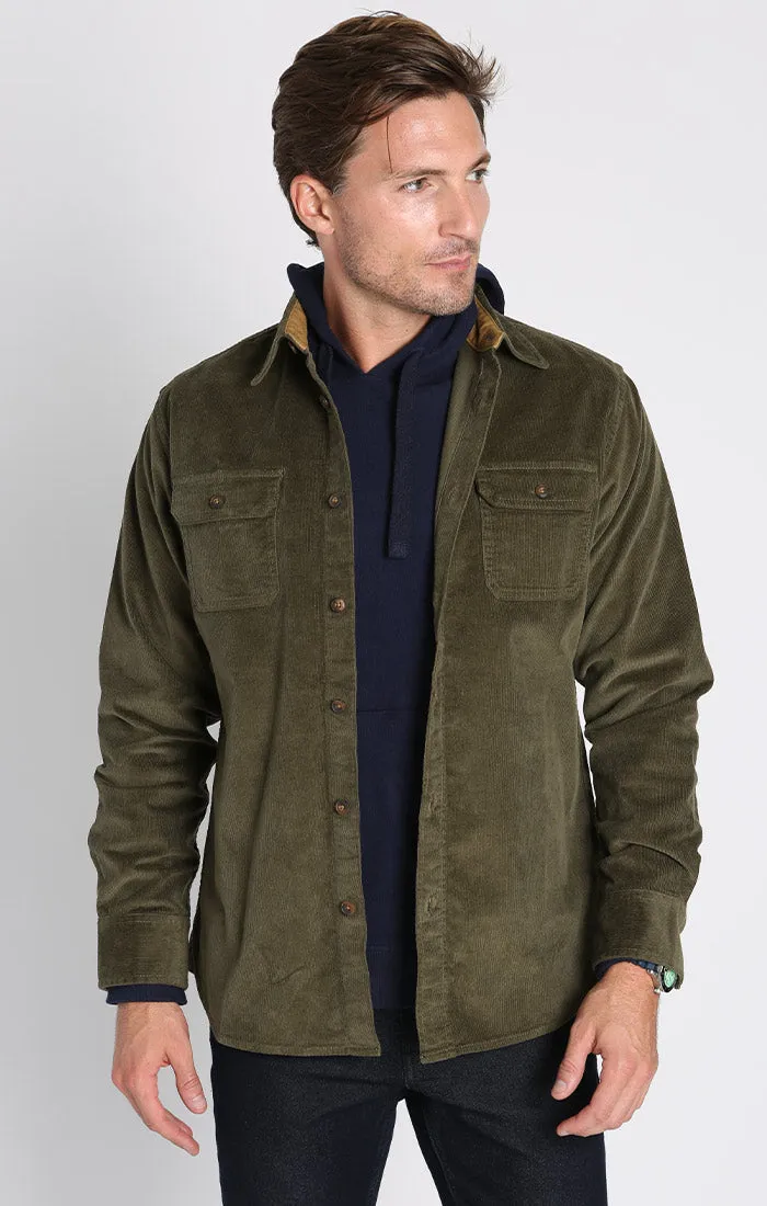 Stretch Corduroy Overshirt