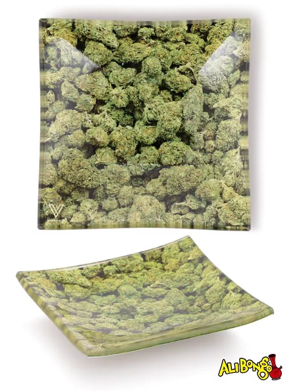 V Syndicate Buds Glass Ashtray