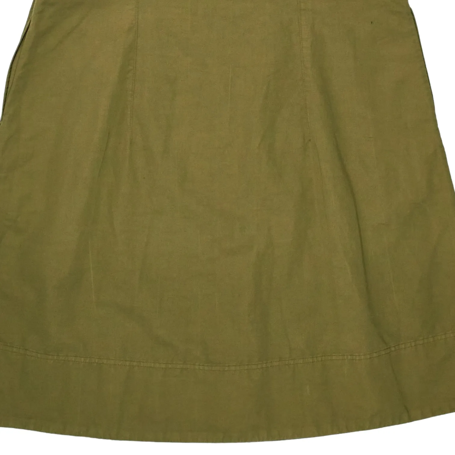 YMC Olive Cotton 1/4 Zip Dress
