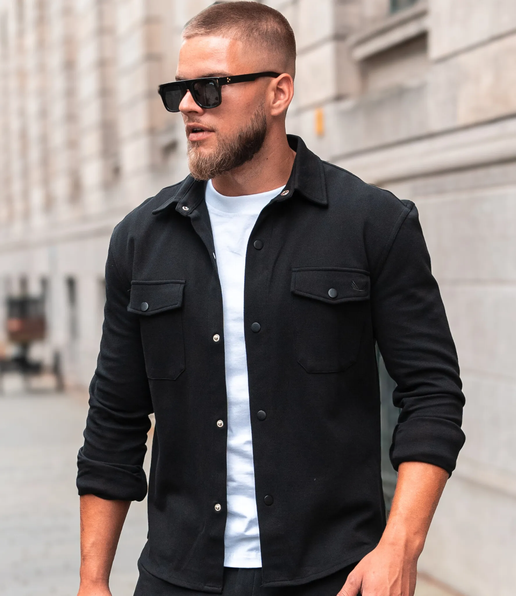 Zumo Regular Fit Overshirts BUCK-HP Black